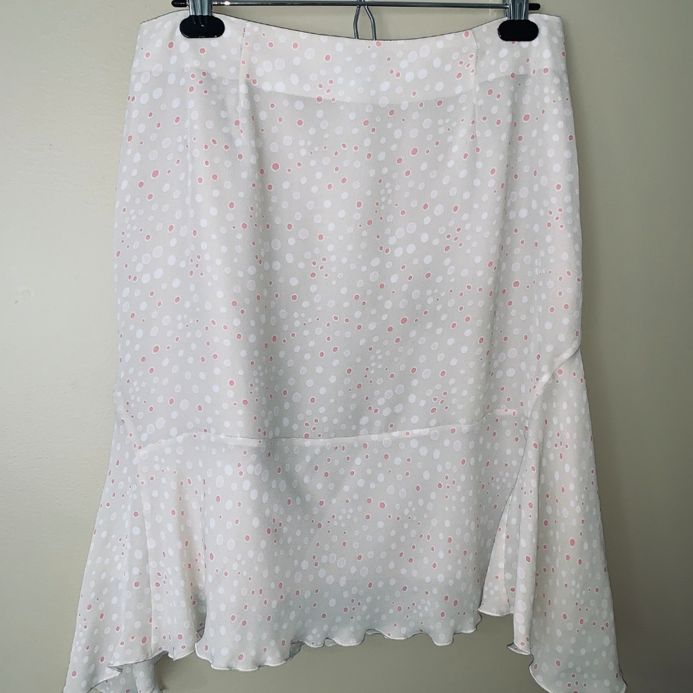 OptionElle Cream Pink Dots Mermaid Skirts - Picture 10 of 15